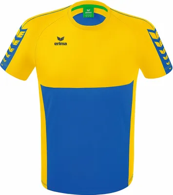 Produktbild von Erima Six Wings T-Shirt New Royal/Gelb Junior