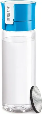 Zdjęcie produktu dla Butelka filtrująca Brita Fill&Go 0,6 l niebieska, przezroczysta (1046676)