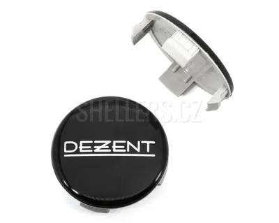Obrázok produktu pre Stredový kryt zliatinového kolesa Ø 53/56 mm, plast DEZENT ZT2020B, s logom, čierny lesklý