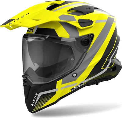 Zdjęcie produktu dla Kask enduro AIROH Commander 2 Mavick czarny matowy żółty rozmiar XXXL