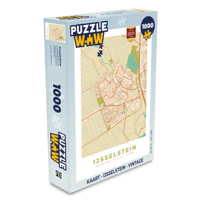 Obrázek produktu pro MuchoWow MuchoWow® Puzzle 1000 ks Mapa - IJsselstein - Vintage