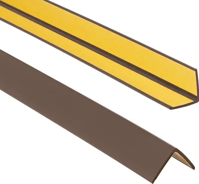 Produktbild von ProfiPVC Winkelprofil selbstklebend PVC 25x25mm 1,10 m Kunststoffwinkel Kantenschutz, Braun