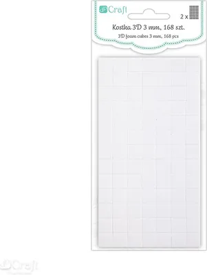 Zdjęcie produktu dla Kostka 3D 3 Mm, 168 Szt. 9523 A'10