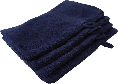 Produktbild von Merkanta 4er Set Waschlappen/Waschhandschuhe Navy 100 % Baumwolle