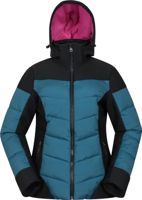 Image de Mountain Warehouse - Veste de ski matelassée "Resort" pour femme MW2264 (38 FR) (Vert foncé)