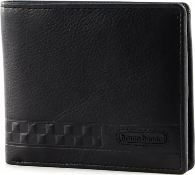Produktbild von bruno banani Leder Geldbörse Wallet Black schwarz