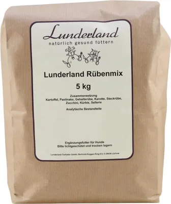 Produktbild von Lunderland - Rübenmix BARF Zusatz Flocken 5kg