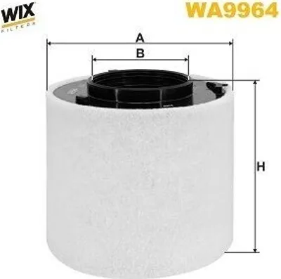 Produktbild von Luftfilter WIX FILTERS WA9964 für AUDI A4 B9 Avant (8W5, 8WD) Filtereinsatz