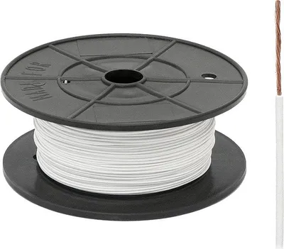 Image de FLRY-B Câble 1x0,5mm blanc pour voiture, longueur 1m