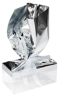 Produktbild von Folientopper Metallic Silber 30,5x63,5 cm (25 Stück) [MT4S]