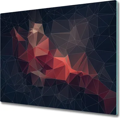 Produktbild von Glas Herdabdeckplatte 60x52 cm Spritzschutz Glasabdeckplatte Schneidebrett Abstraktes