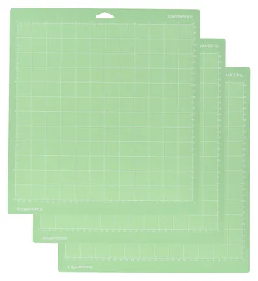 Produktbild von 3 Stück 12 x 12 Zoll Ersatz-Schneidematte, selbstklebend, rutschfest, mit Gittermuster, kompatibel mit Silhouette Cameo Machine Explore Plotter