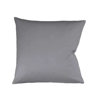 Produktbild von fleuresse Mako Satin Kissenbezug Colours Uni 80x80 cm Steingrau