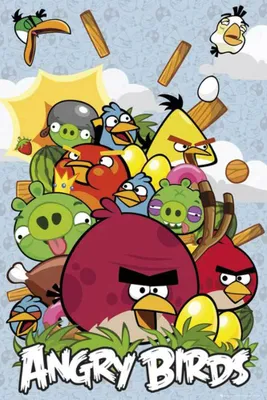 Produktbild von Angry Birds - Poster - Collage