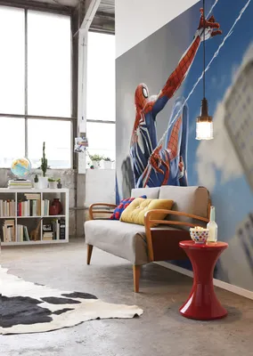 Produktbild von Komar Vlies Fototapete - Marvel Spider-Man Spider Web Shooting - Größe 400 x 250 cm