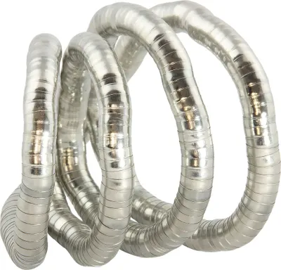 Produktbild von Biegsame Halskette Schlangenkette silberfarben 10mm Kette Armband
