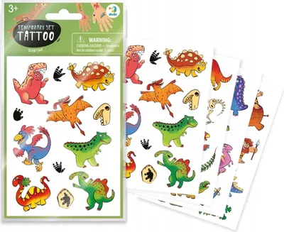 Immagine prodotto di Set di tatuaggi temporanei - Dinosauro 301104