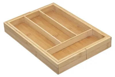 Produktbild von 5five Simply Smart Besteckkasten Braun Natürliches Bambusholz 34 x 25 x 4,5 cm