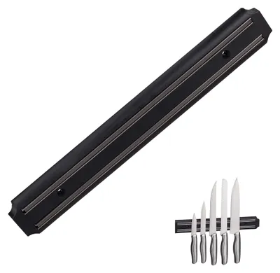 Magnetische Wandhalterung 33 cm, schwarz, für Küche & Werkstatt