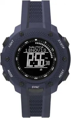 Produktbild von Nautica Herren Uhr Armbanduhr Digital NAI19524G Silikon