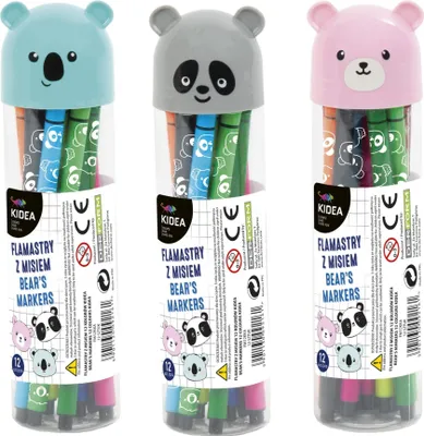 Produktbild von Teddybär Filzstifte 24 Farben KIDEA (24) 2154