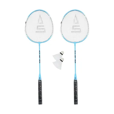 Obrázek produktu pro Badmintonový set SULOV®, 2x raketa, 2x míček, vak - světle modrý