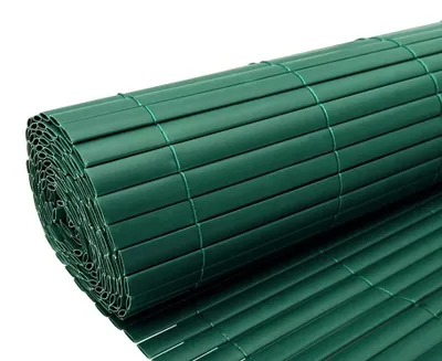 Produktbild von PVC-Sichtschutzzaun - Sichtschutzmatte Grün 1500 x 100 cm