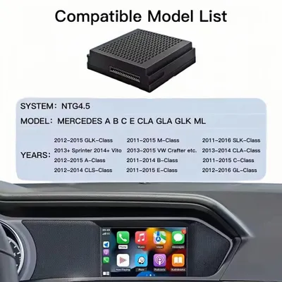 Imagen del producto de Módulo CarPlay inalámbrico NTG 4.5 - Android Auto, Bluetooth, navegación - Para autorradio de Mercedes-Benz