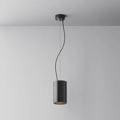 Image de Maytoni Efir LED Lampe à suspendre noire Ø9.5cm 25W 3000K Aluminium IP20