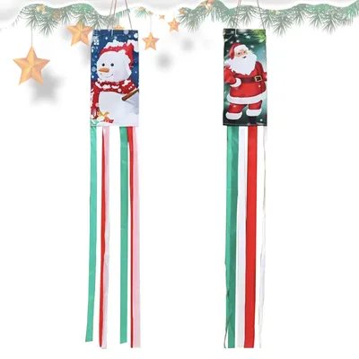 2er-Set Weihnachts-Windsäcke 100 cm Polyester