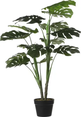 Image de Mica Decorations Plante artificielle Monstera - 70x70x100 cm - Polyester - Vert