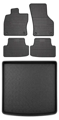 Immagine prodotto di Tappetini gomma SolidPRO + bagagliaio per Volkswagen Golf VIII 2019- 5 pezzi