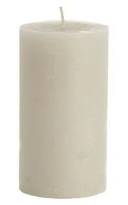 Rustik Lys rustikale Stumpenkerze Leinen, 7 × 13,5 cm