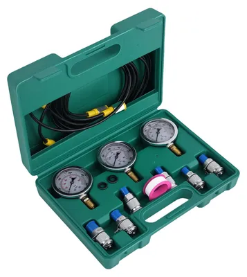 Obrázok produktu pre Hydraulická testovacia súprava, maximálny tlak 8600 PSI, dĺžka hadice 10 stôp, materiál: oceľ, kompatibilná s pásovými rýpadlami, certifikovaná podľa normy ISO