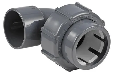Produktbild von FlexFit Übergangswinkel 90° Winkel Klemm - Klebemuffe d 50 x d 50