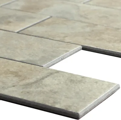 Produktbild von Vinyl Mosaikfliesen Freeport Steinoptik Selbstklebend Beige