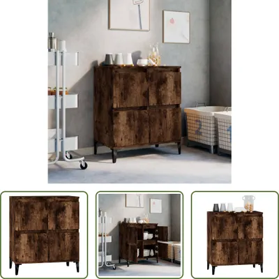 Produktbild von The Living Store Sideboard Räuchereiche 60x35x70 cm Holzwerkstoff