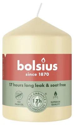 Productafbeelding van Bolsius Stompkaars 80/58, beige (1 stuk)