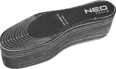 Immagine prodotto di NEO TOOLS Insole Uni - Solette per scarpe tagliate a misura - Con carbone attivo - Misura universale - 10 paia