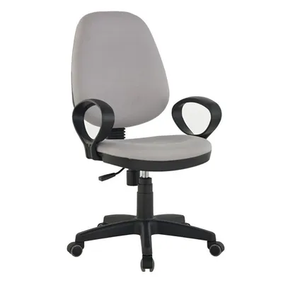 Produktbild von Casa Dolce Bürostuhl POLO, 57x57x98-108 cm, Stoff, höhenverstellbar, grau, mit Armlehnen,
