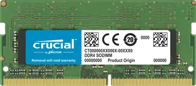 Zdjęcie produktu dla Crucial CT2K32G4SFD832A, 64 GB, 2 x 32 GB, DDR4, 3200 MHz, 260-pin SO-DIMM