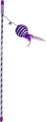 Produktbild von Duvoplus Cat Toy Spielangel Catchy Glitzerball - violett