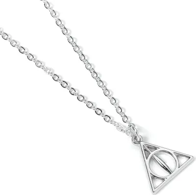 Produktbild von Harry Potter Halskette & Anhänger Deathly Hallows (versilbert)