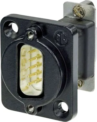 Image de Neutrik NADB9MF-B Kabeladapter VGA Schwarz - Edelstahl (NADB9MF-B)