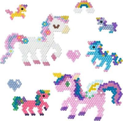 Productafbeelding van Aquabeads - Fairy Unicorns - Creative Leisure - 1500 Beads - Pink