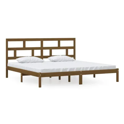 Immagine prodotto di vidaXL Letto in legno massiccio pino marrone miele 200x200 cm