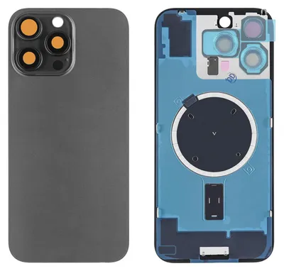 Produktbild von iPhone 16 Pro Max Backcover Titan Schwarz