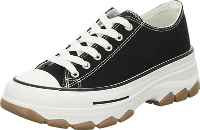 Produktbild von Sneakers Damen-Sneaker Schwarz-Weiß, Farbe:schwarz, EU Größe:42