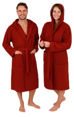 Imagen del producto de Bata de algodón Betz con capucha para hombre y mujer - Bata para sauna - la