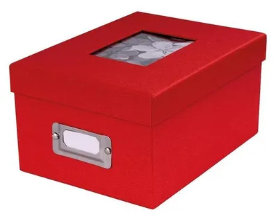 Zdjęcie produktu dla Pudełko Doerr UniTex WINDOW Red na 700 zdjęć 10x15 cm